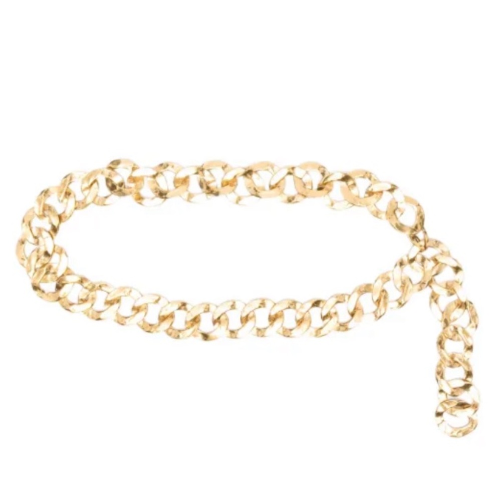 Cult Gaia Dulce Hammered Link Chain Belt